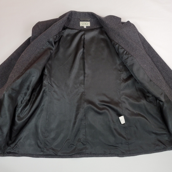 L L Bean Wool Cashmere Womens Blazer Jacket Sz 12 - Picture 11 of 15
